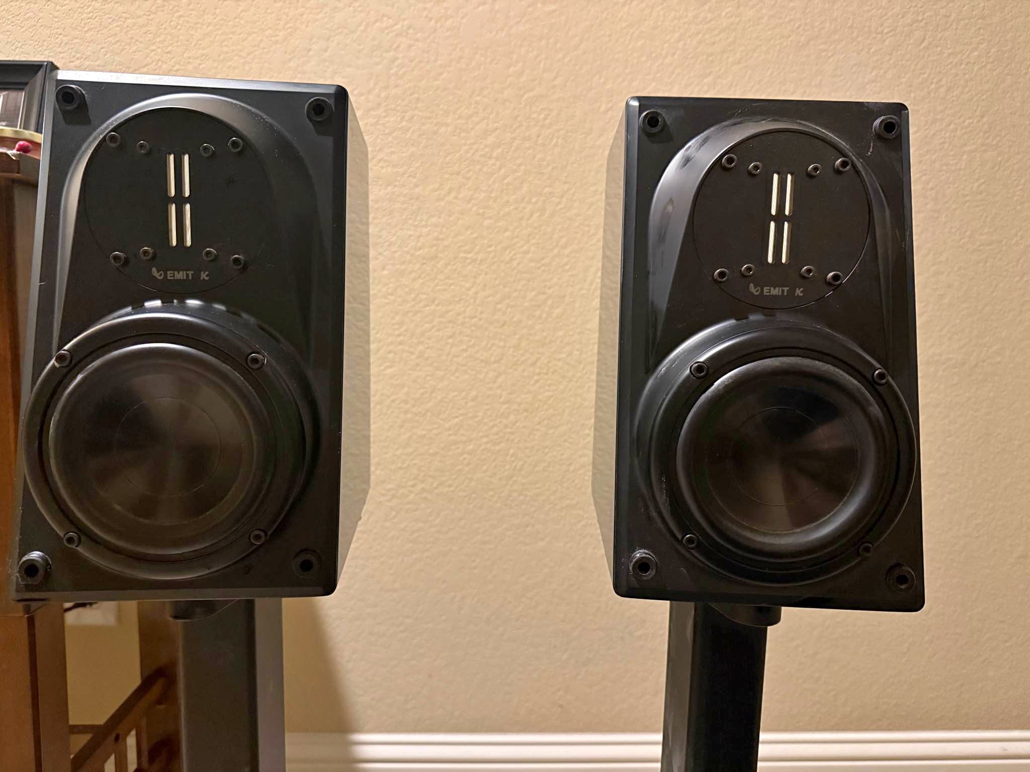 Infinity Modulus Bookshelf Speakers w/ EMIT Ribbon Tweeters and stands ...