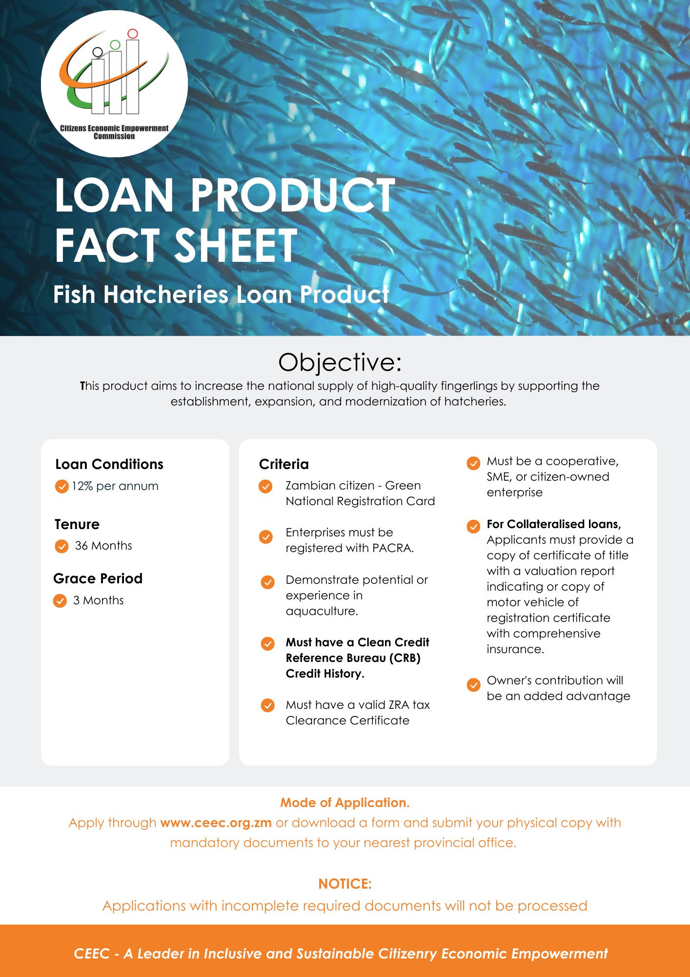 Citizens - What you need to know; Fish Hatcheries Loan Product Visit ...
