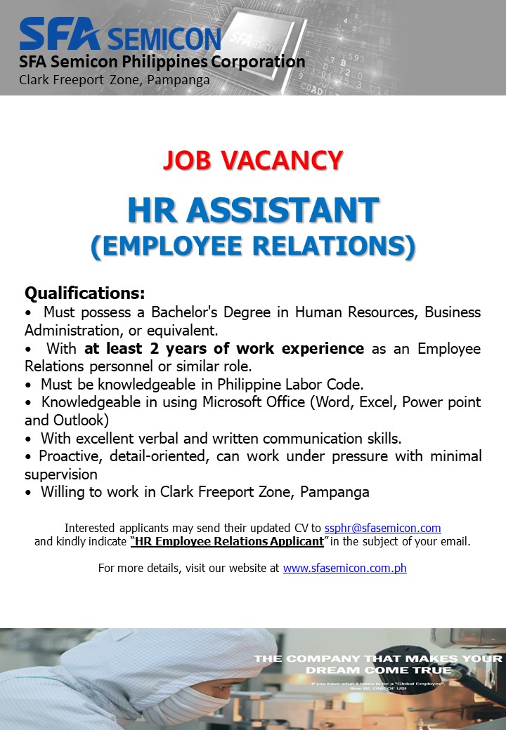 SFA - Update: Hiring closed as of August 2022 ----- IT ASSISTANT ...