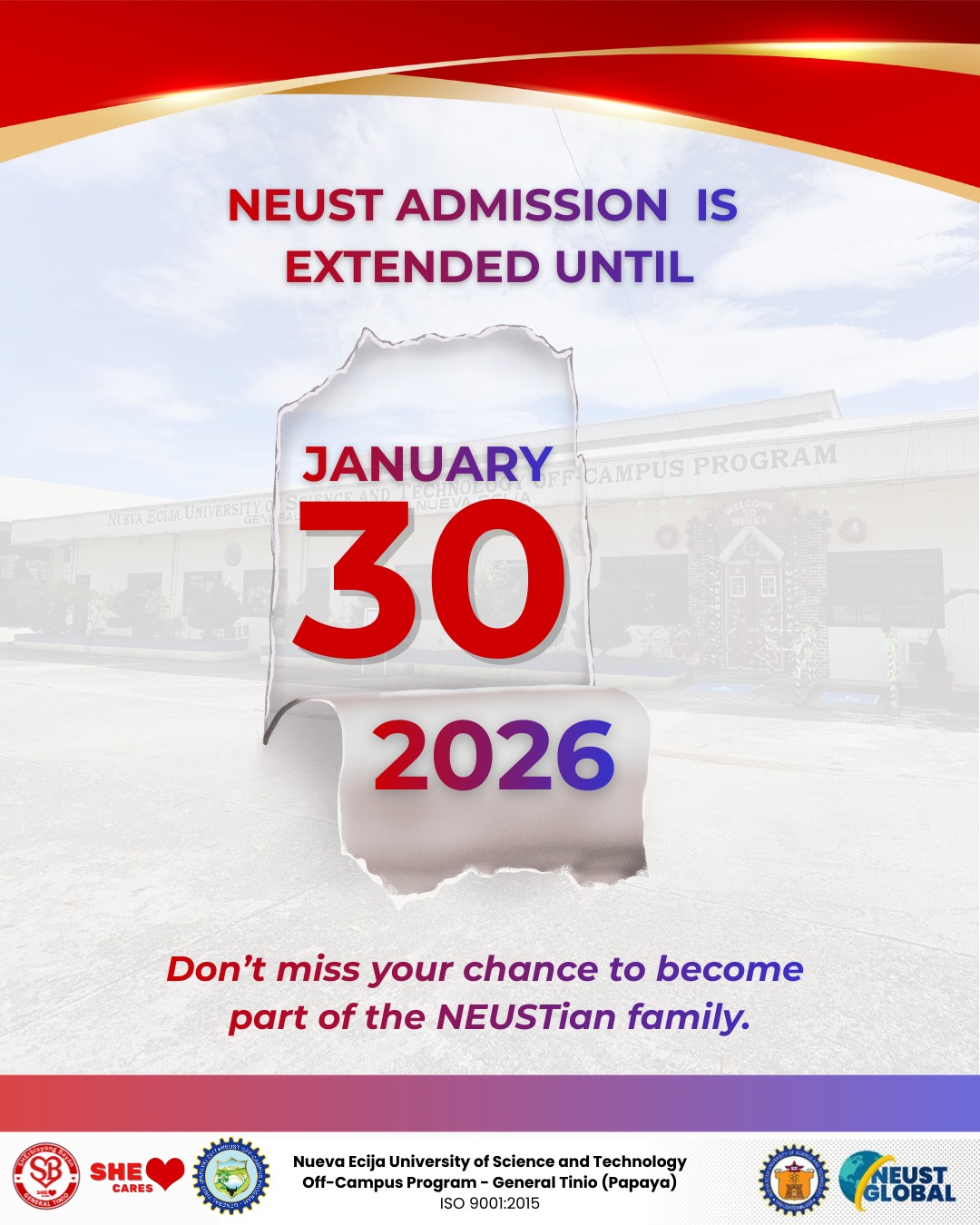 NEUST PAPAYA OFF - CAMPUS | General Tinio