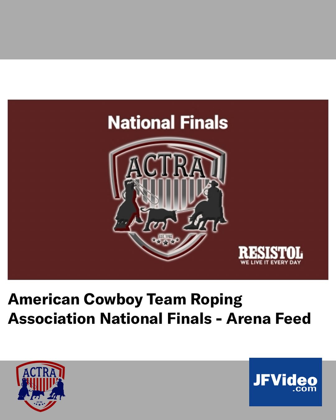 Watch... - ACTRA - American Cowboys Team Roping Association | Facebook