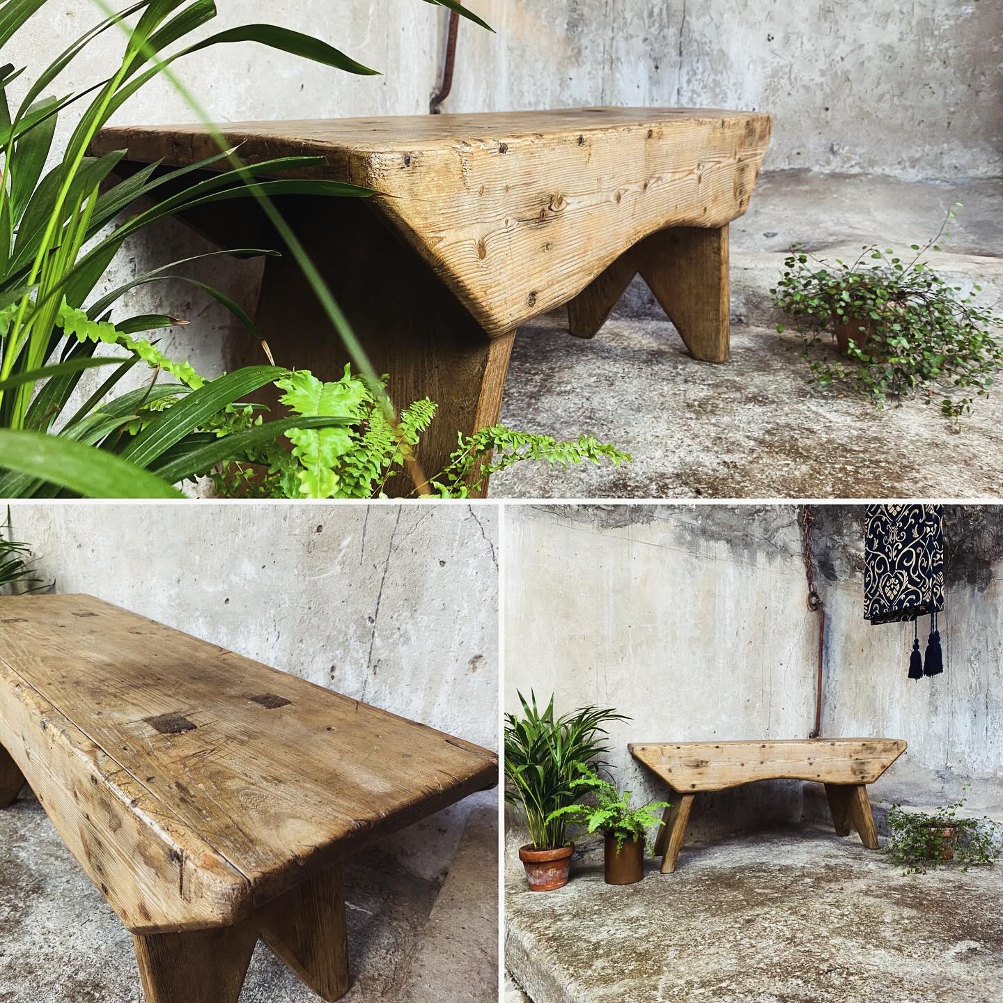 Drift - New stock. This beautiful antique pine bench comes with a ton ...