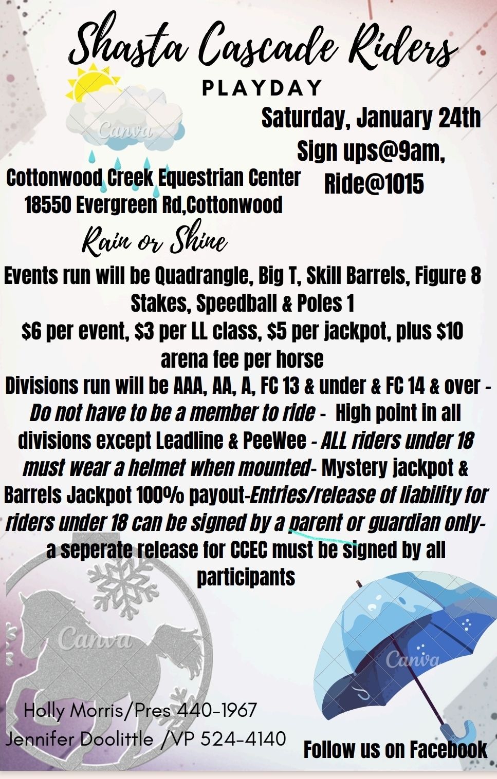 Our first show of 2026 is coming... - Shasta Cascade Riders | Facebook