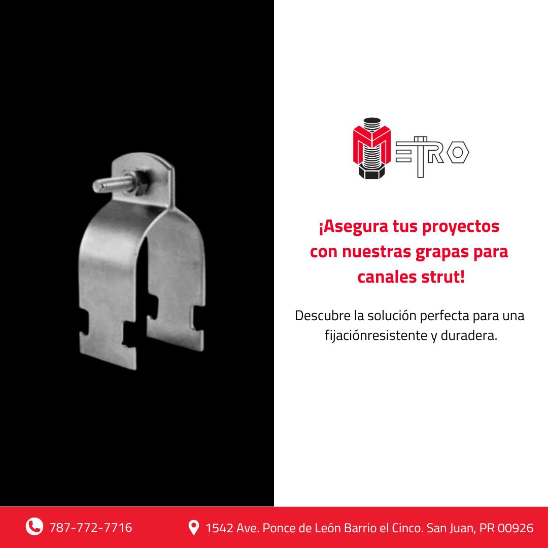 Metro - Optimiza tus instalaciones con las Grapas para Canales Strut ...