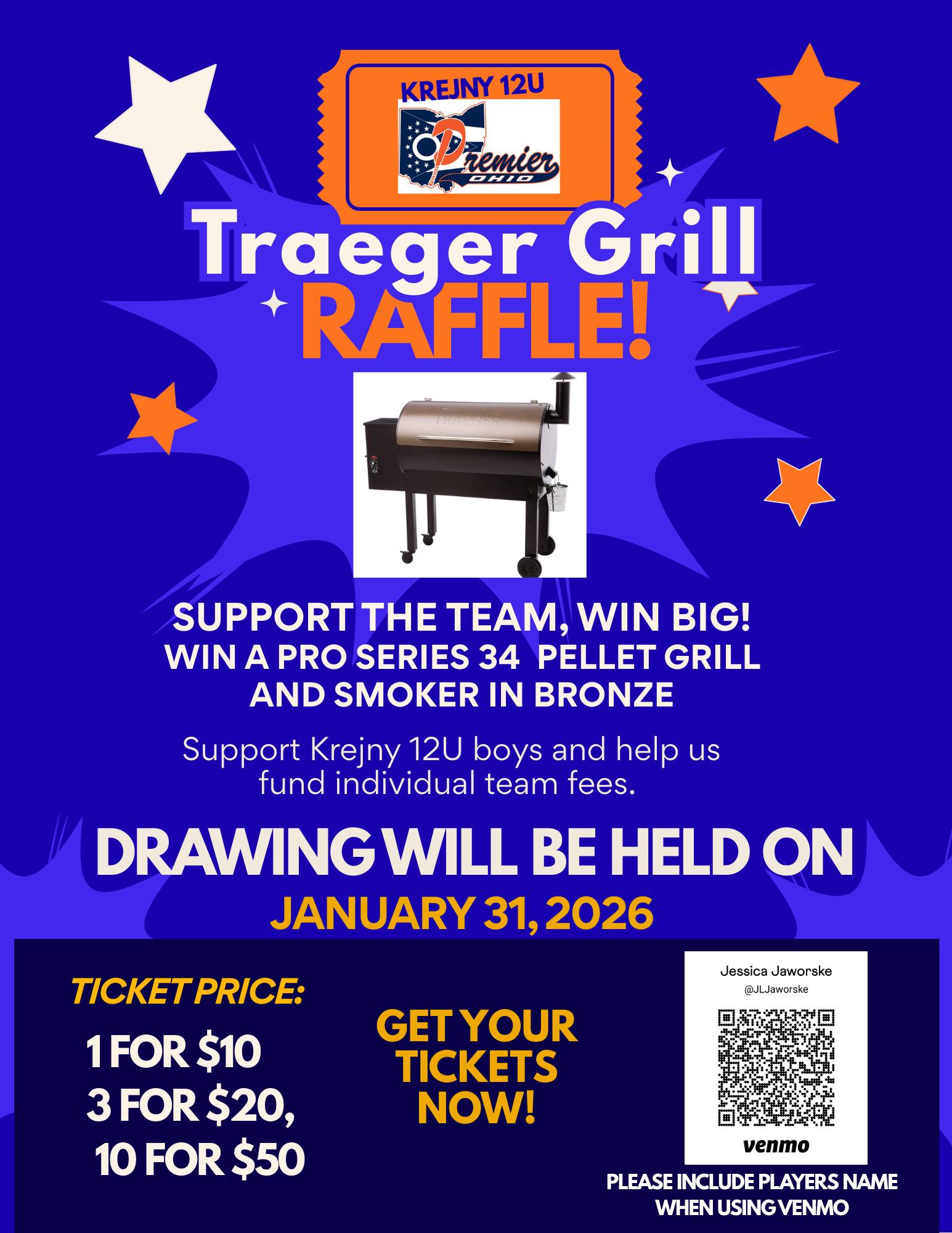 The Premier - 🔥 TRAEGER GRILL RAFFLE 🔥 Help our Krejny 12U Premier boys ...