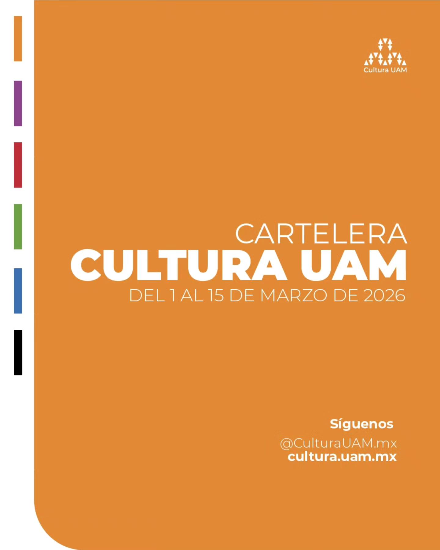 Cultura UAM - CARTELERA CULTURA UAM 2026 🎉 Les... | Facebook