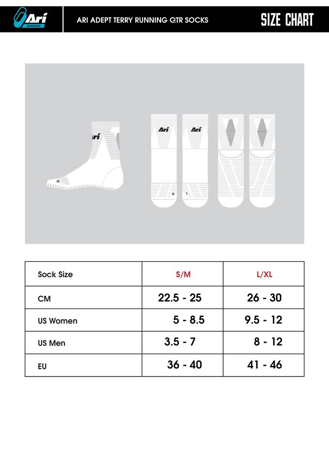 Ari Running - Ari Adept Terry Running Crew Socks (350 THB)... | Facebook