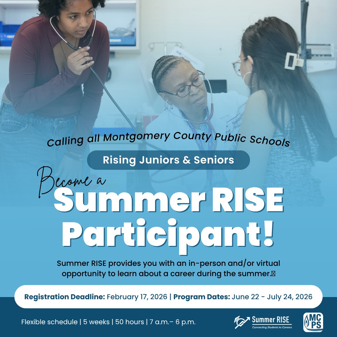 ⏰ Final days to apply!... - Montgomery County Public Schools | Facebook