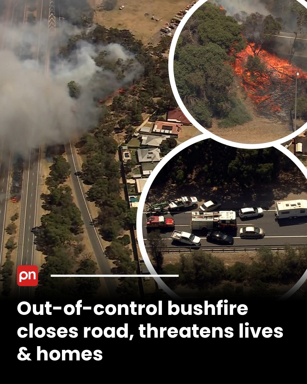 PerthNow - Photos show how close the bushfire is burning to homes in ...
