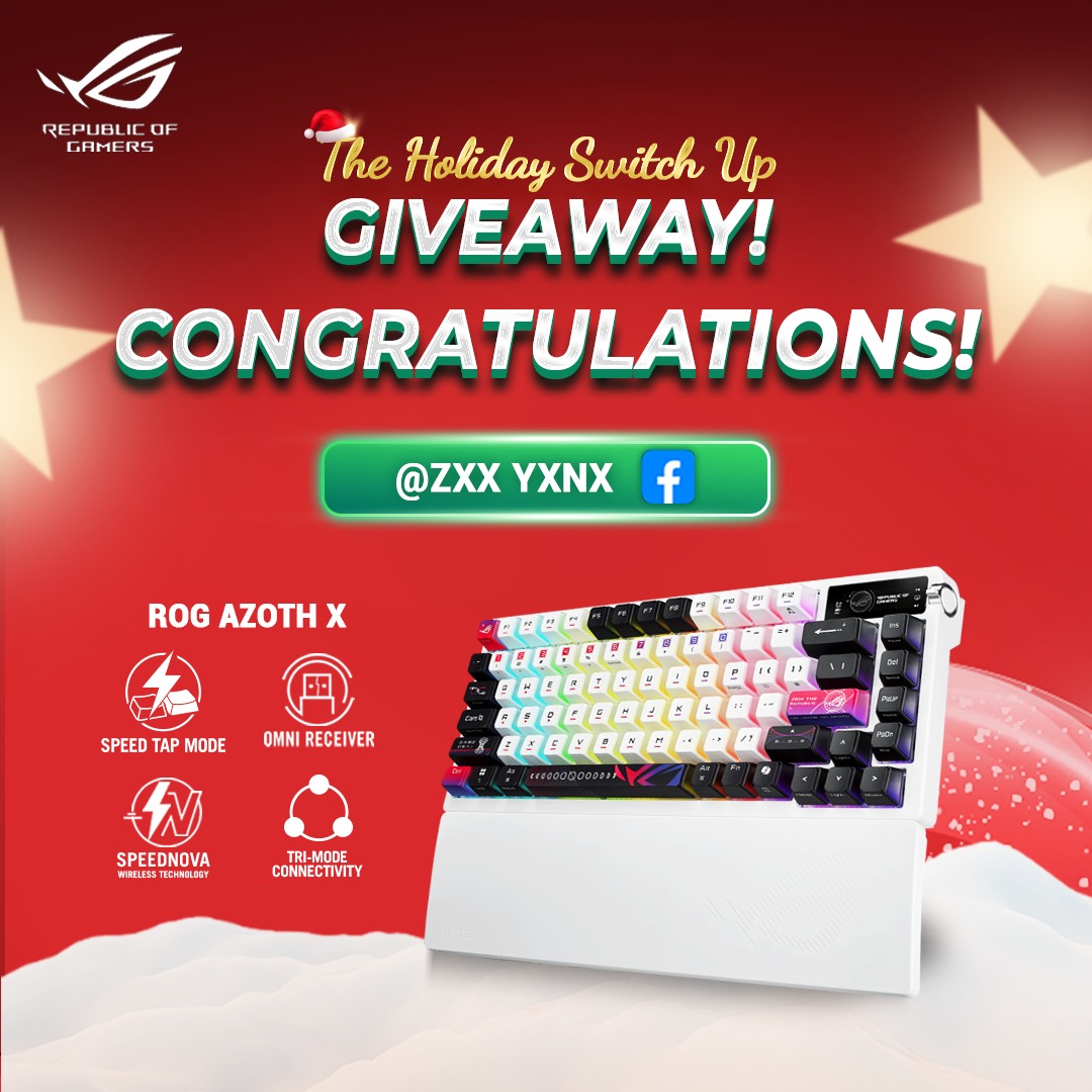 ASUS - The Holiday Switch Up Giveaway Winner Announcement 🏆 Thank you ...