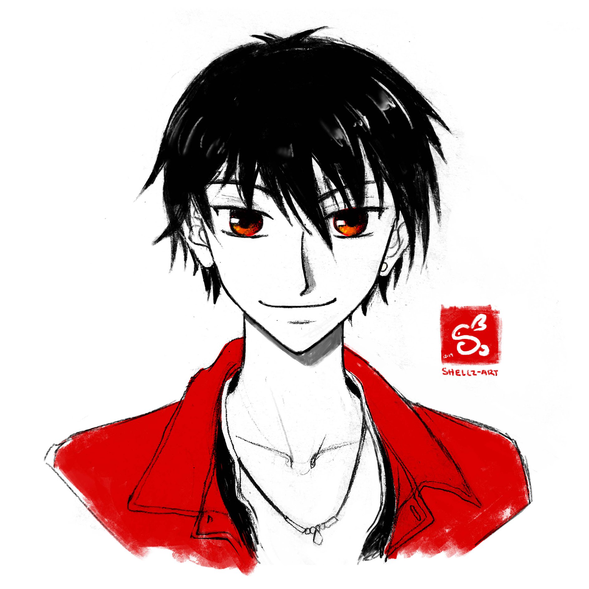 Shellz-art - RYAN Pencil and ink :) #shellz_art #manga...