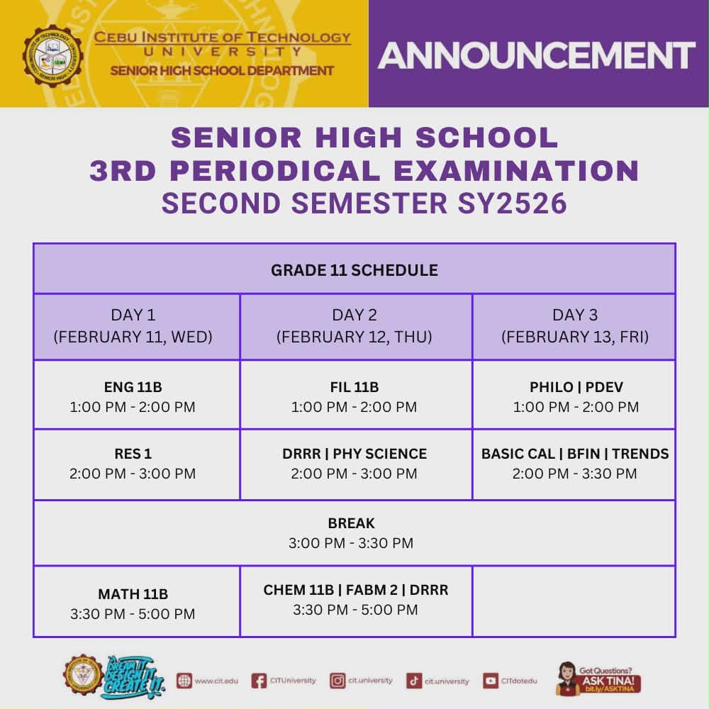 CIT-U Senior High School | Cebu City