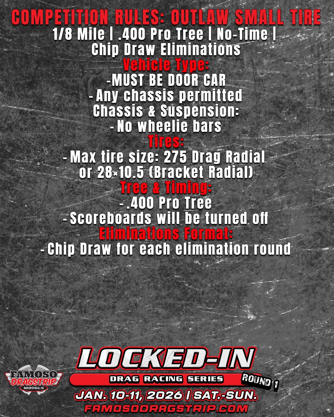 The road to the 2026 Locked-In... - Famoso Dragstrip | Facebook