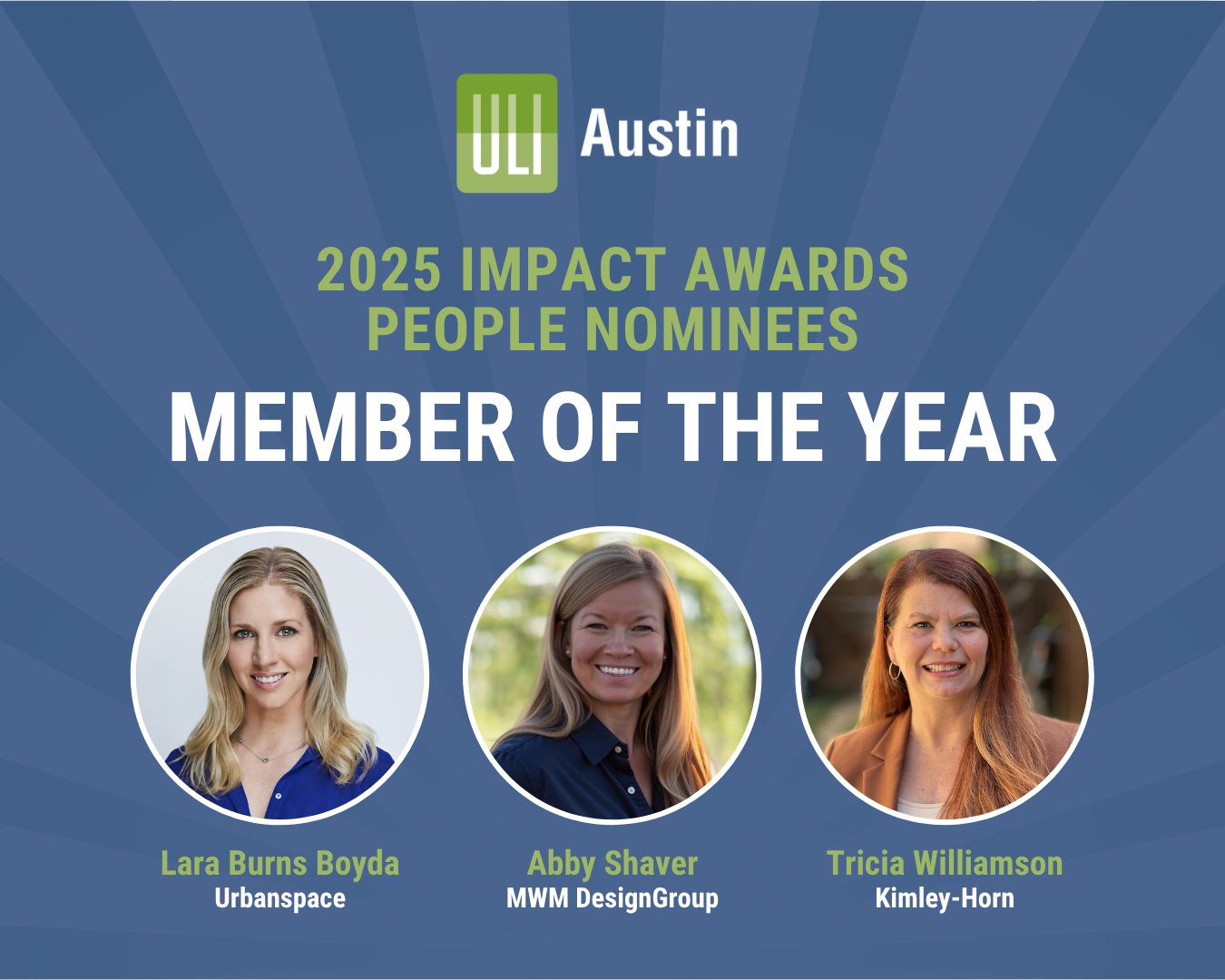 Meet the 2025 Impact Awards... - Urban Land Institute Austin | Facebook