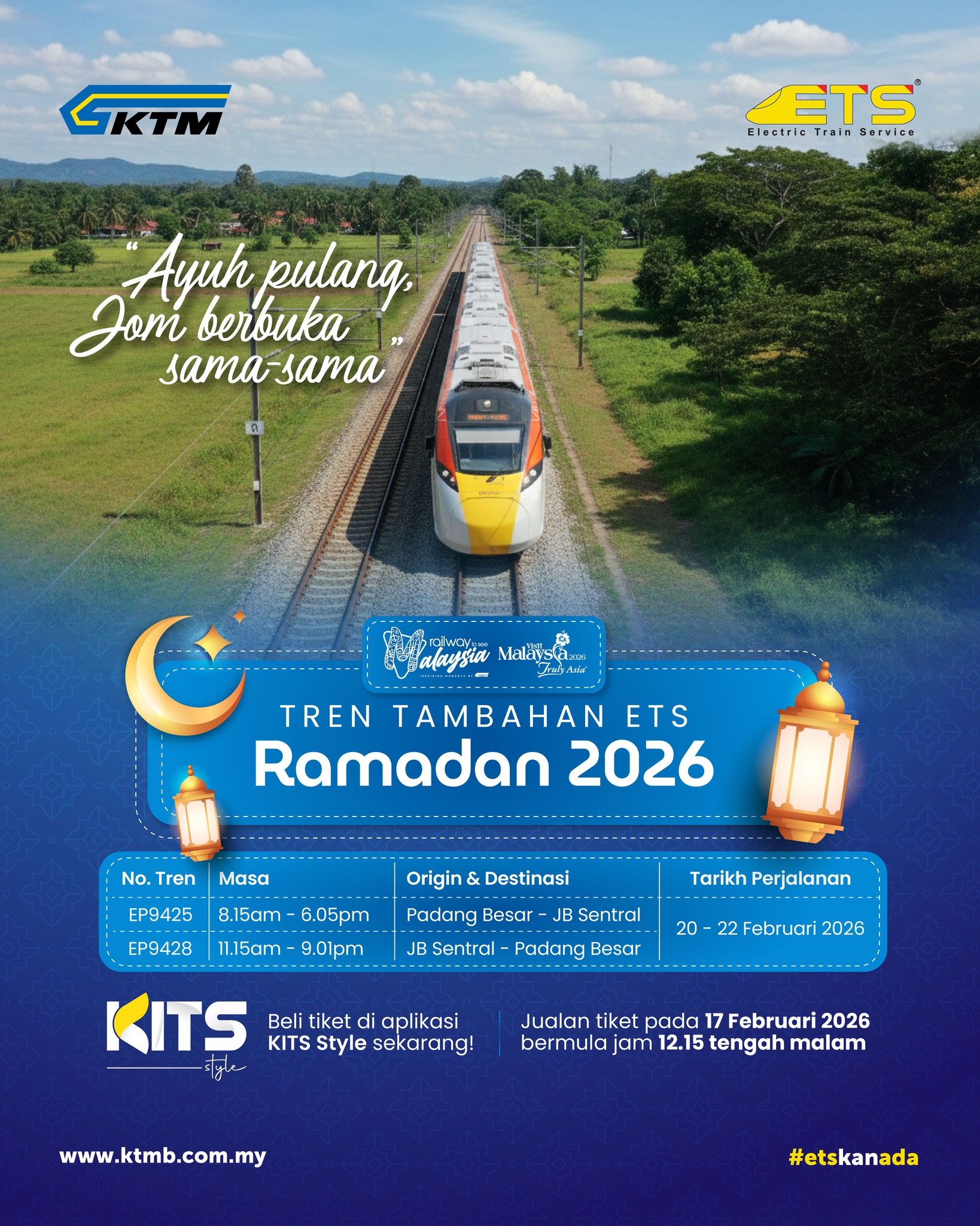 KTM Berhad - KTMB menambah dua (2) lagi perkhidmatan tren... | Facebook
