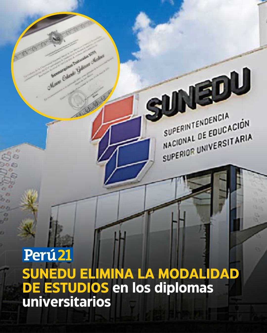 Perú21 - 👨🏻‍🎓🚨 La Superintendencia Nacional de Educación Superior ...