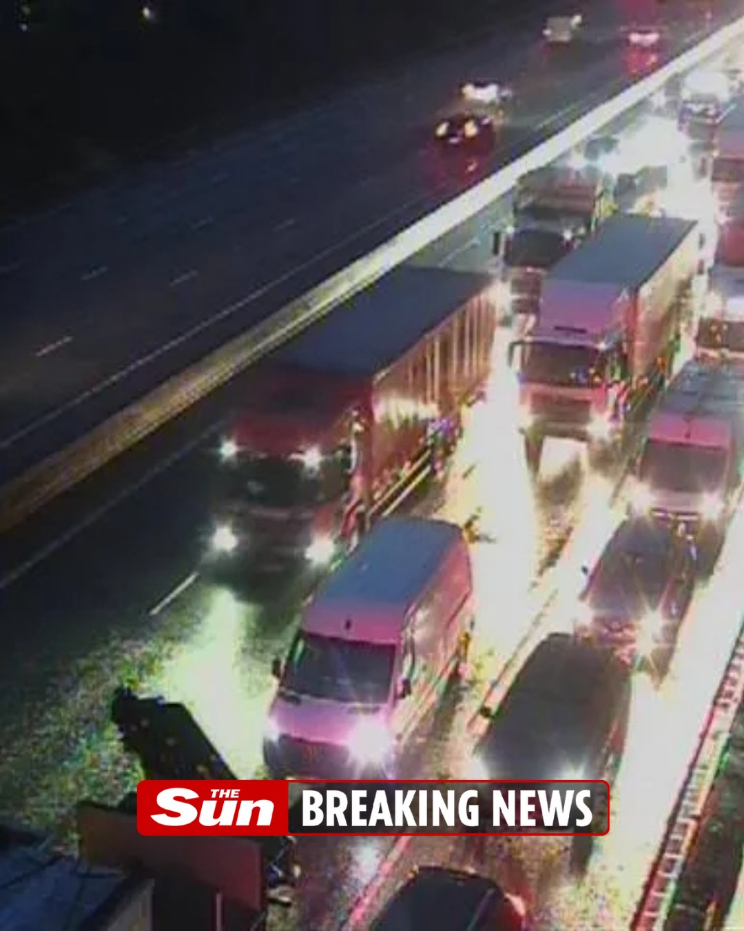 The Sun - Major motorway closed in one direction after horror crash ...