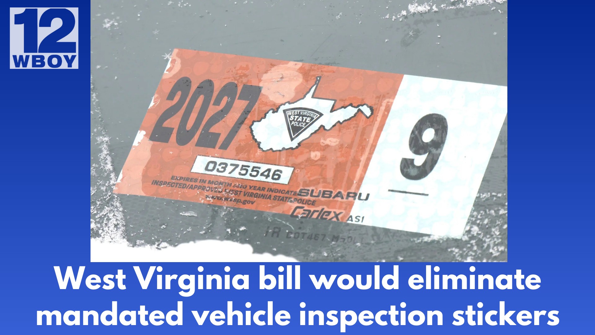 WBOY - Where some may see West Virginia's biannual vehicle inspection ...
