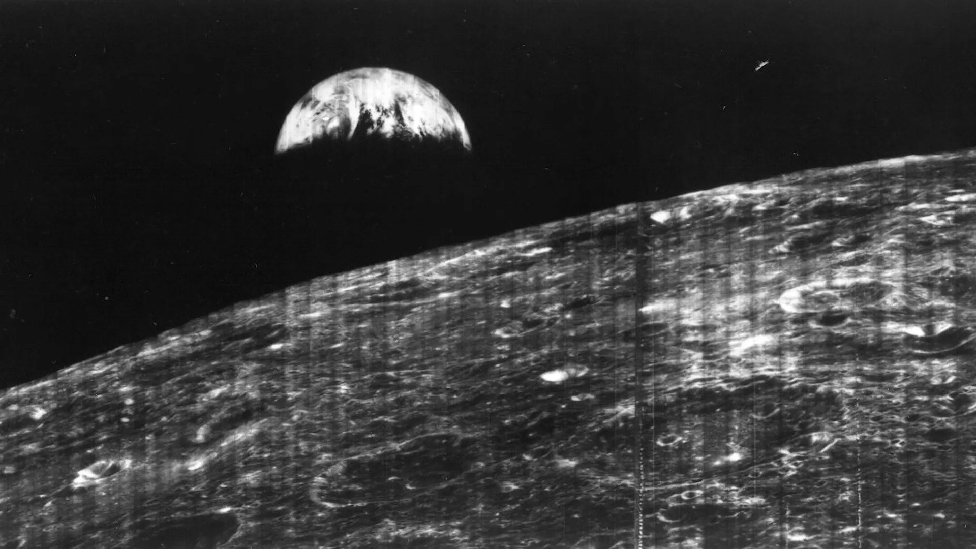 The photos, taken decades apart in 1968 and 2026, show Earth as it