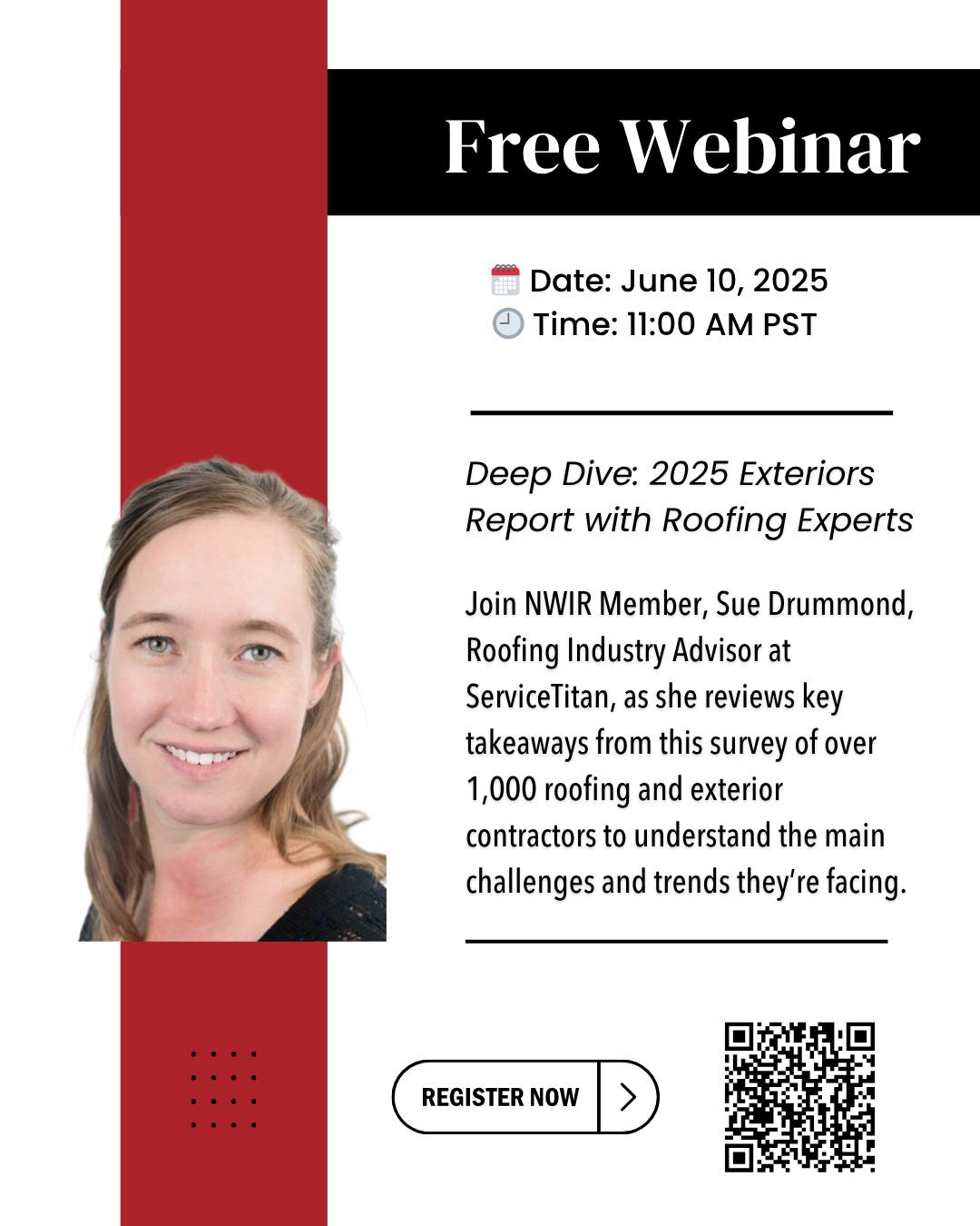 🚨 Free Webinar Alert! 🚨... - National Women In Roofing | Facebook