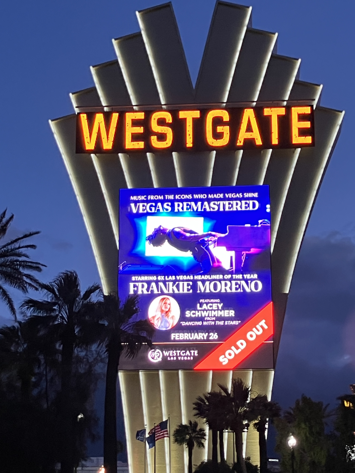 Westgate - The sign doesn’t lie. Frankie Moreno has officially sold out ...