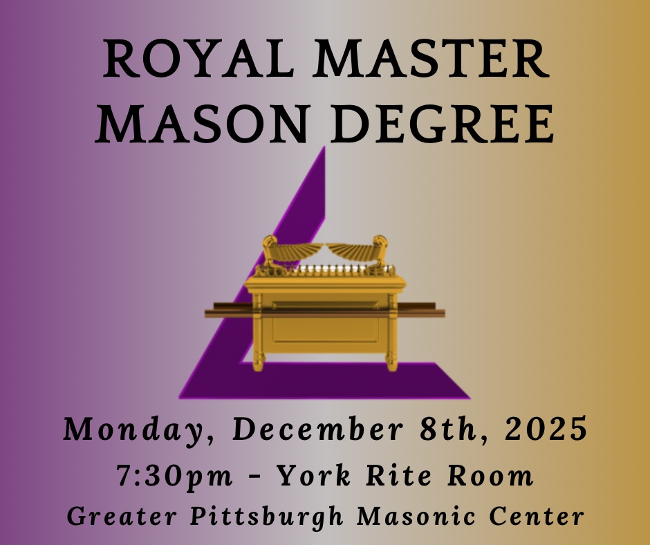 December Assembly - Royal Master Mason Degree