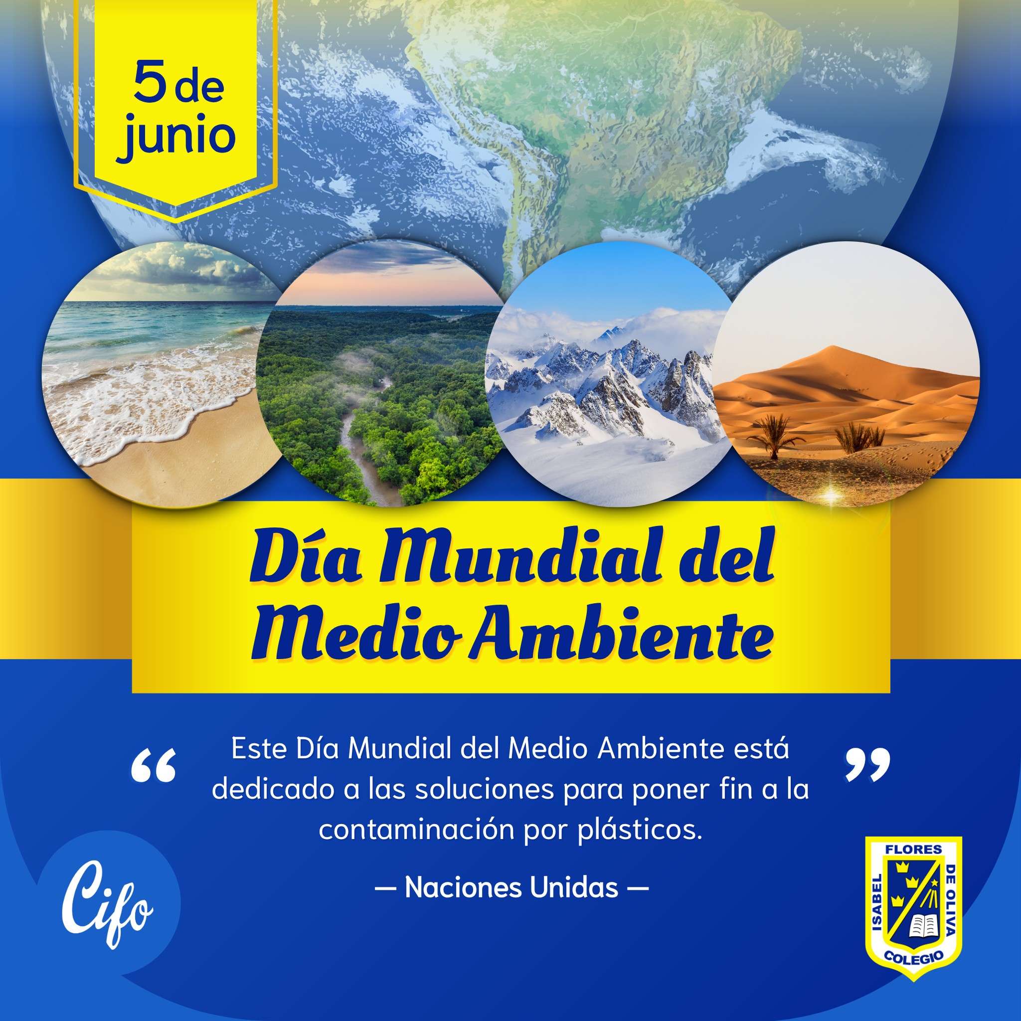 Colegio - DÍA MUNDIAL DEL MEDIO AMBIENTE – 5 DE JUNIO 🌱🌍💧♻️ Cada 5 de ...