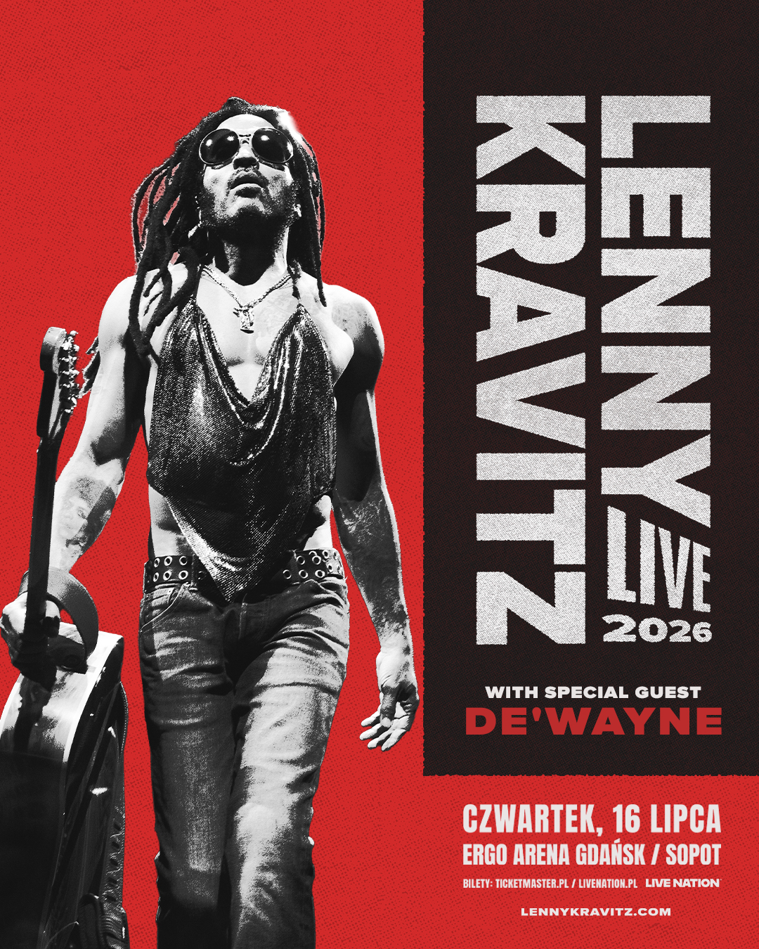 Live - De'Wayne wystąpi w roli gościa specjalnego na koncercie Lenny ...