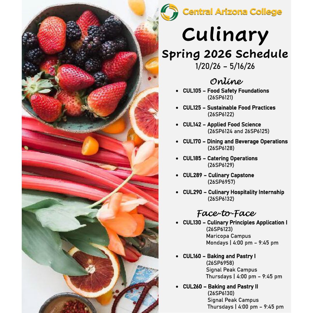 Central - Check out Culinary Arts classes at CAC for Spring 2026! CAC's ...