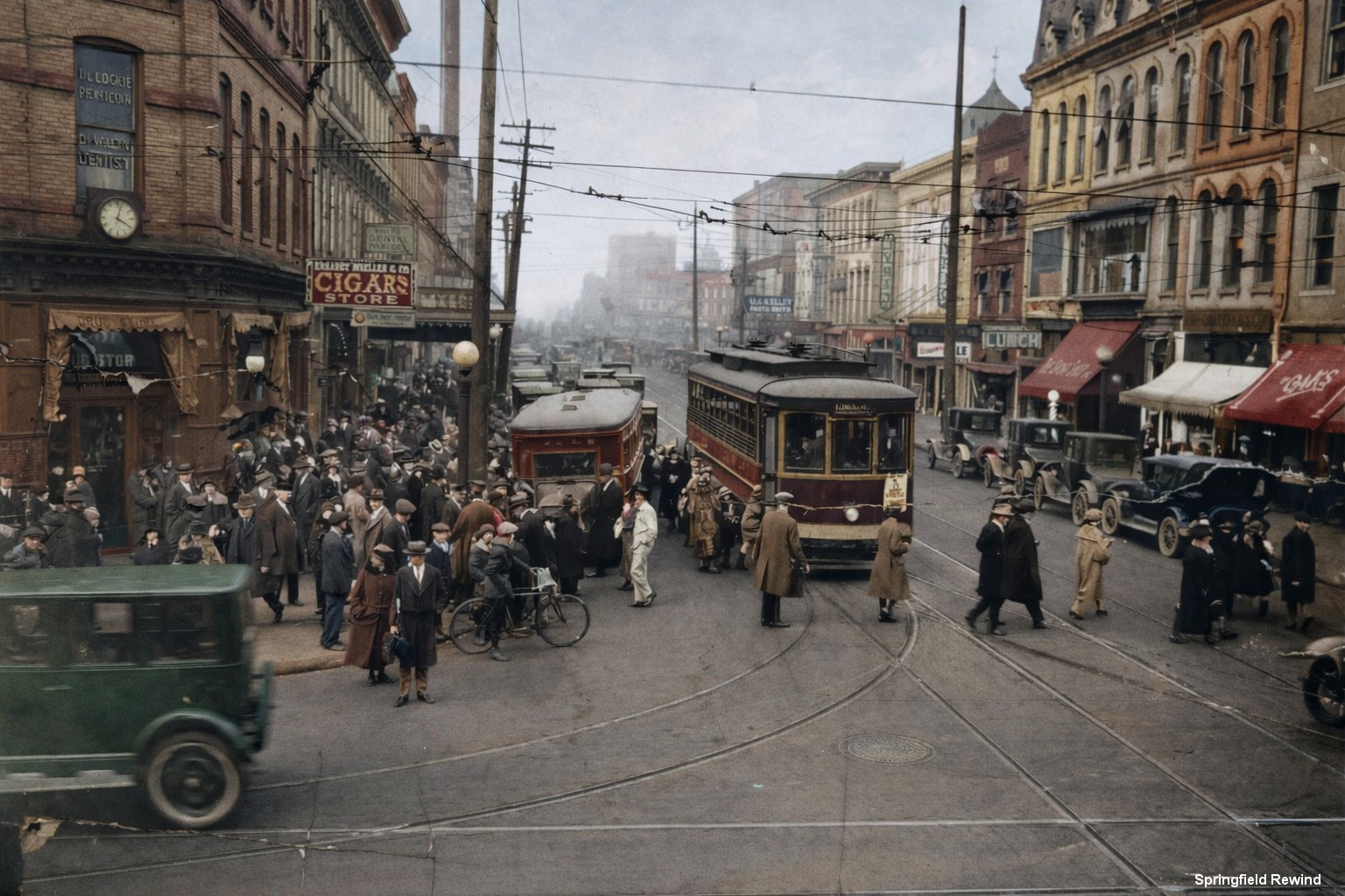 Springfield - 5th & Monroe looking north in 1926. This is from an ...