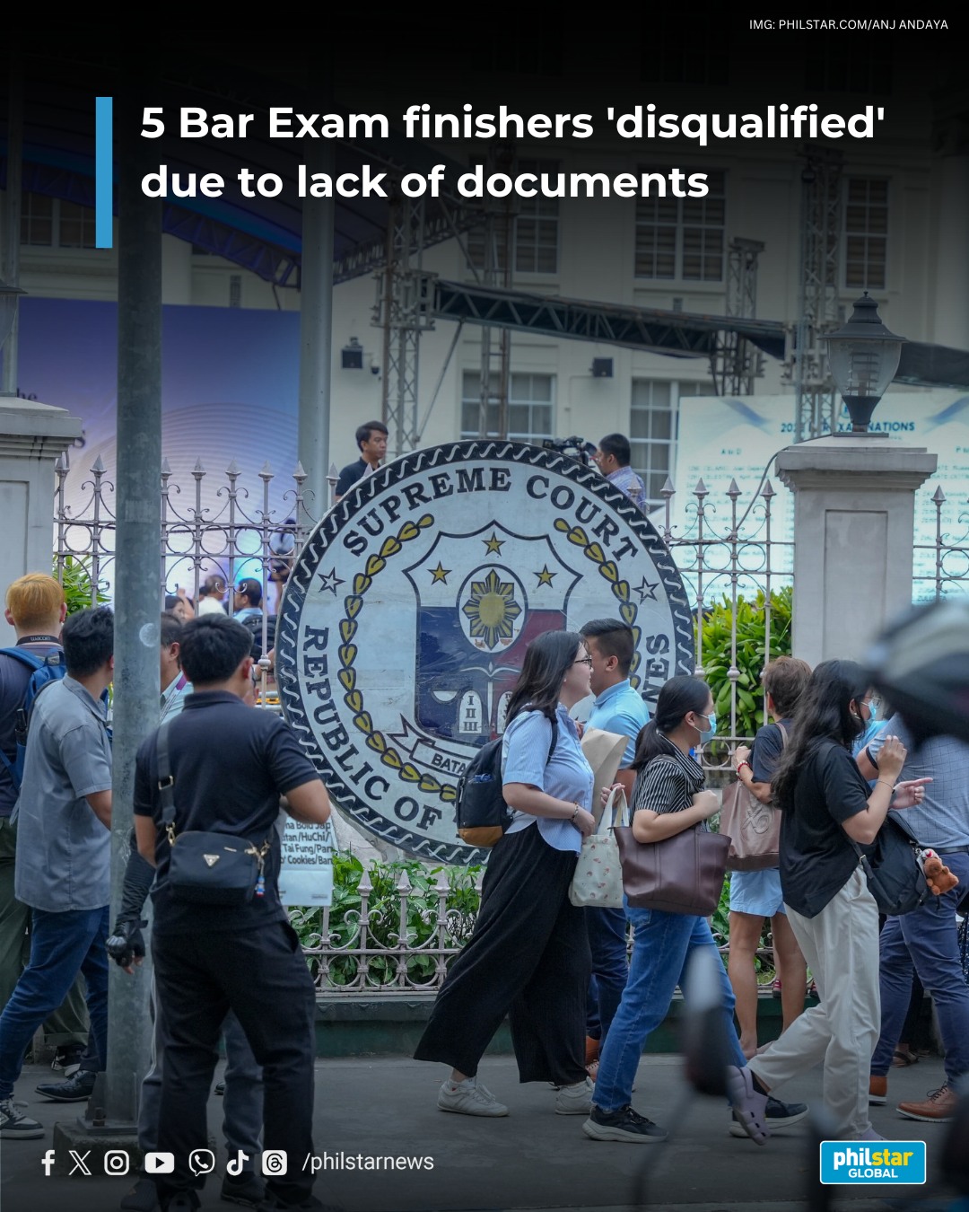 Philstar.com - 5 BAR EXAMINEES DISQUALIFIED Five Bar exam takers who ...