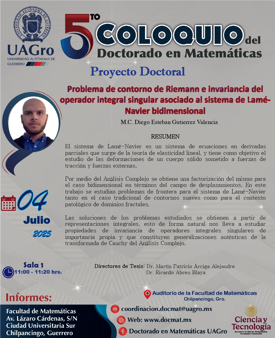 Doctorado en Matemáticas UAGro. | Chilpancingo