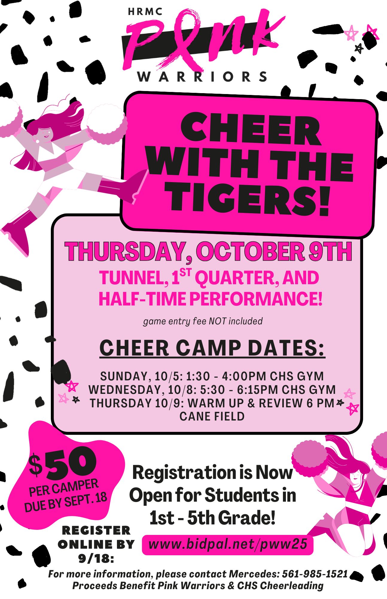 Hendry - 📣Calling all future cheerleaders!📣 Join us for the Pink ...