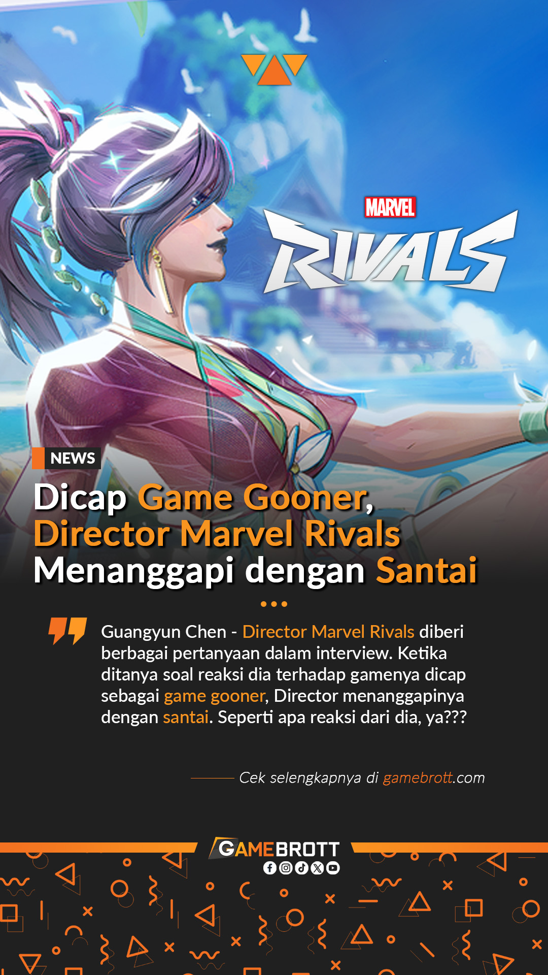 Gamebrott - Seperti apa reaksi dari Director Marvel Rivals... | Facebook