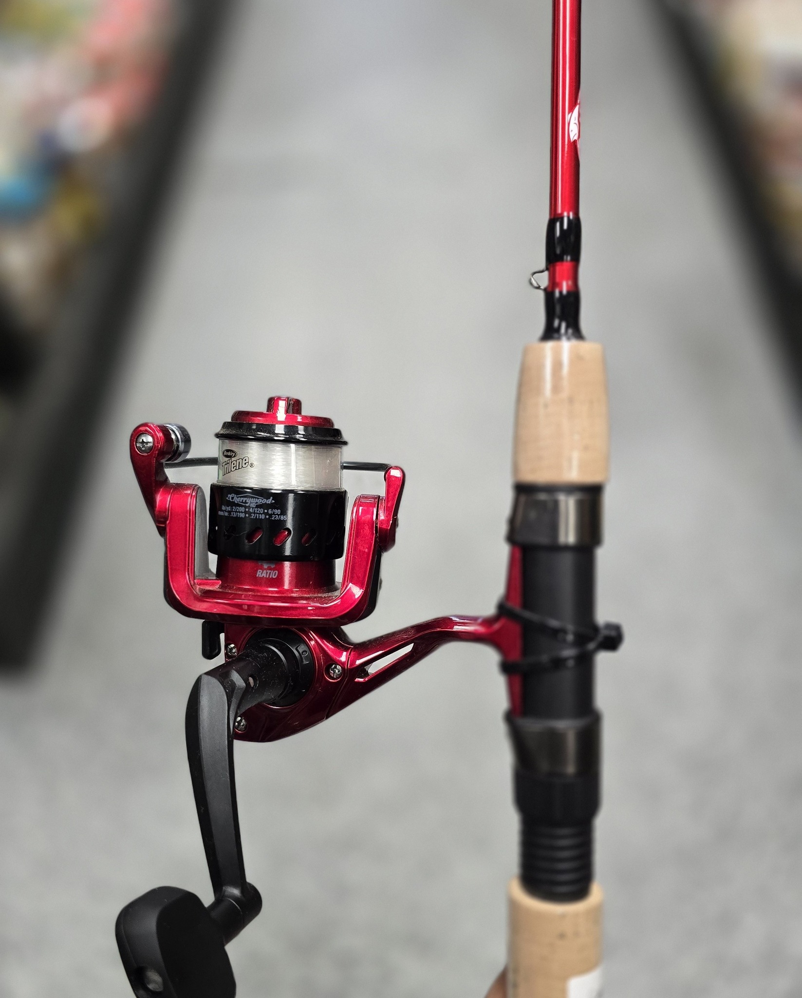 berkley spinning combo Flex Trout reel setup in an economic package Berkley Cherrywood HD Ice Fishing