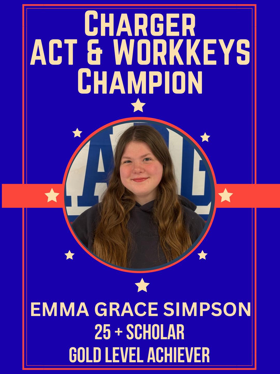 Grenada - 🎉 ACT & WorkKeys Spotlight 🎉 Emma Grace Simpson, a senior, is ...