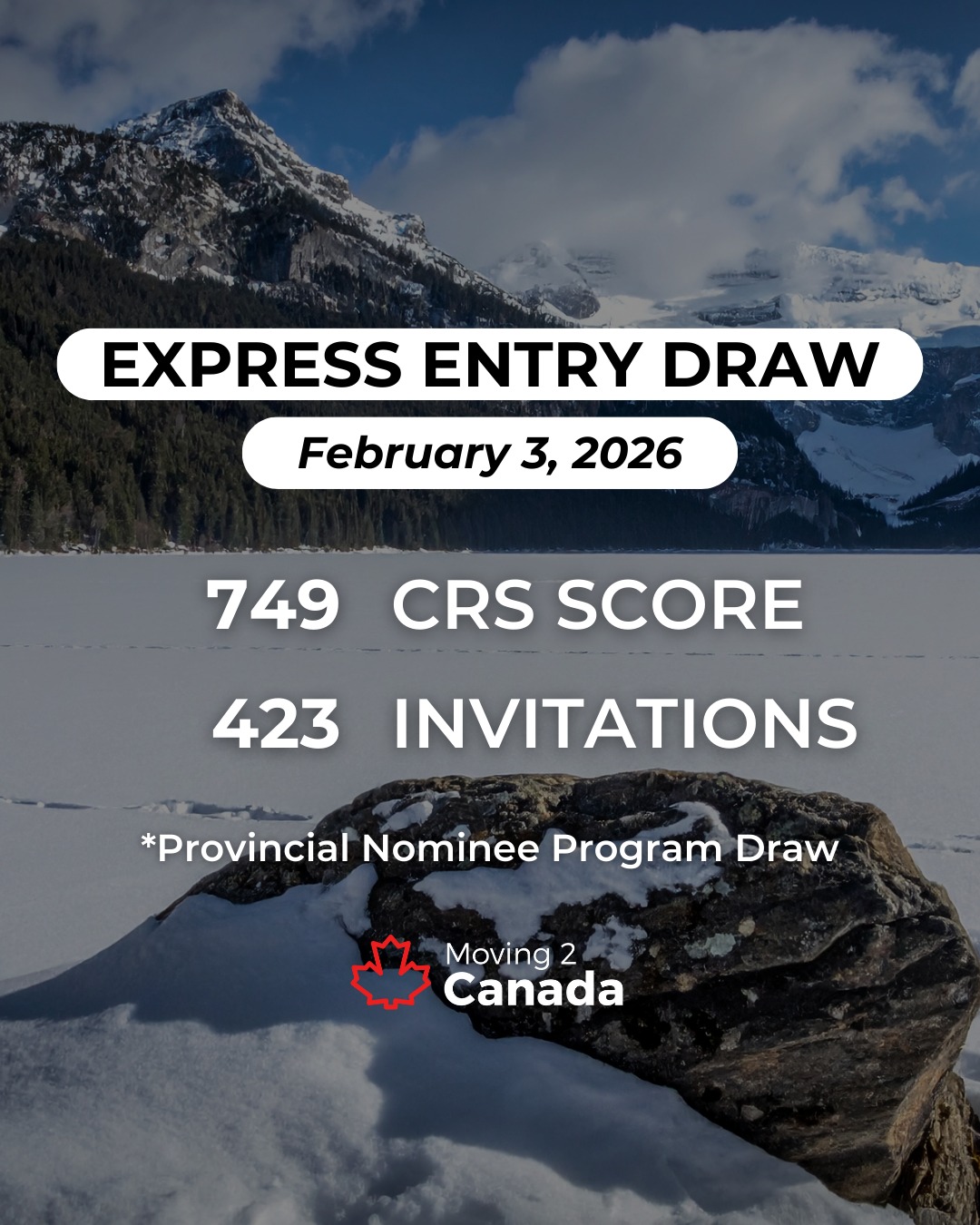 Moving2Canada - 🚨 #BREAKING IRCC just dropped a PNP draw on February 03 ...