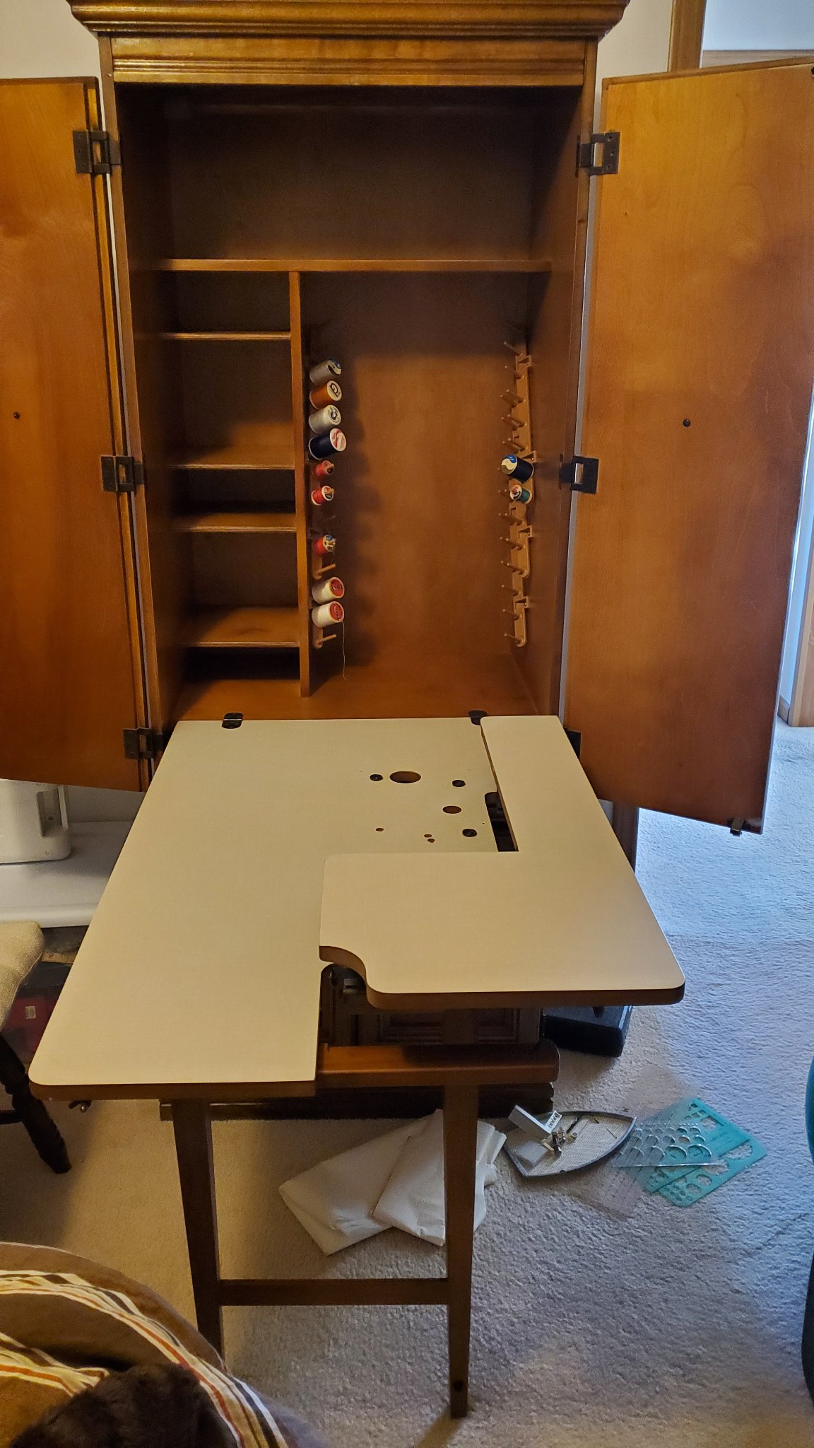 Singer Space Saver Sewing Machine Cabinet Model 280 - Sewing Machines ...