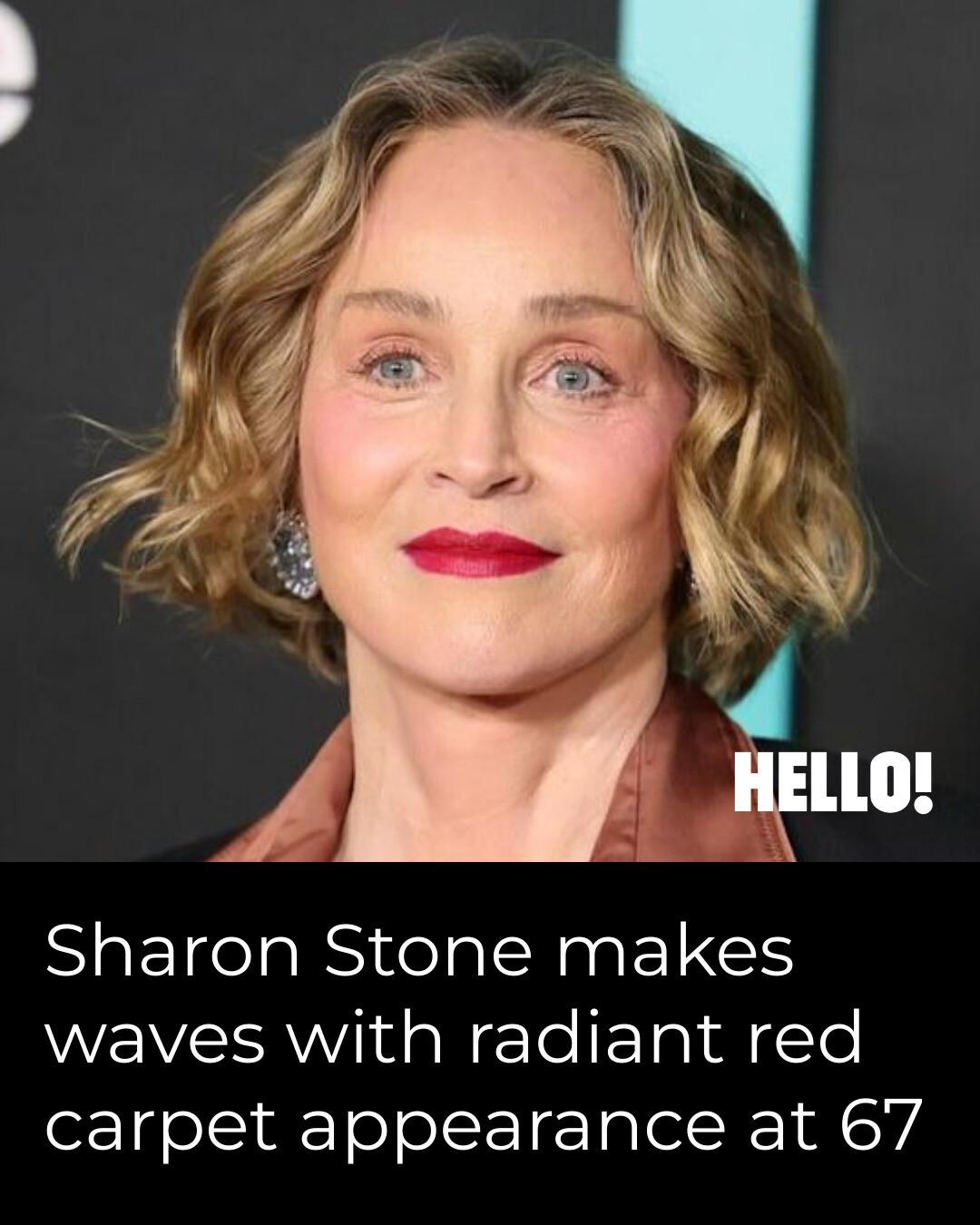 HELLO! - Sharon Stone looks absolutely timeless at 67 😍 Get the story ...