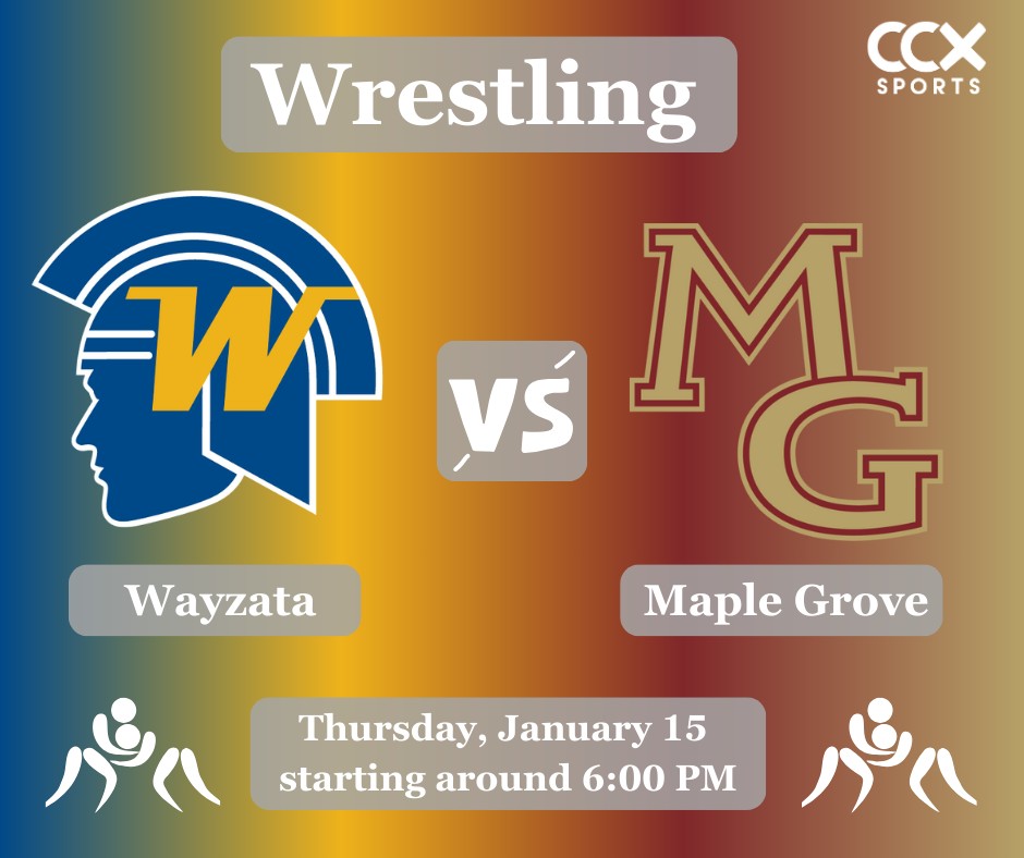 CCX - MEET DAY 🤼 Maple Grove and Wayzata boys wrestling square off in a ...