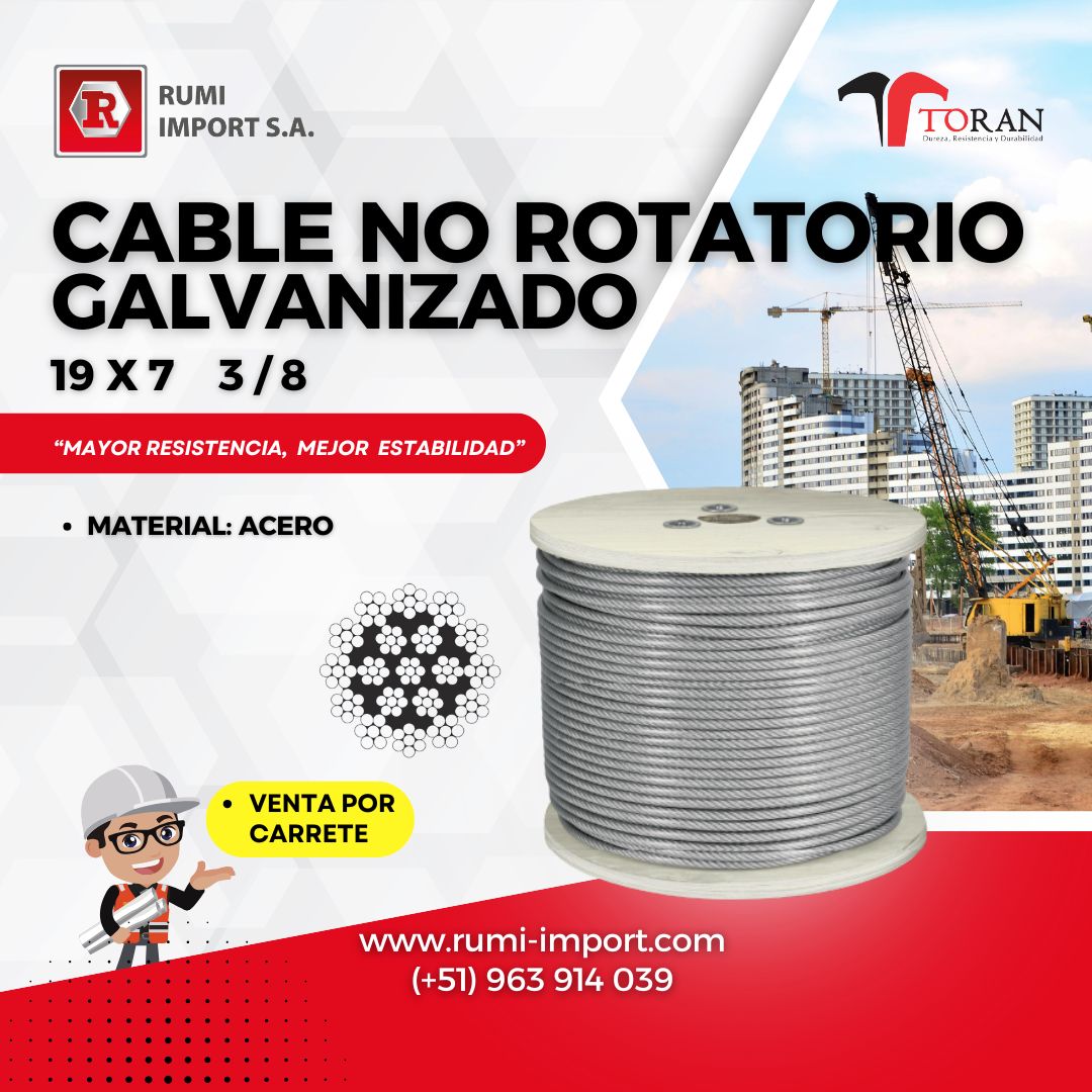 RUMI - 🔧 Cable no rotatorio galvanizado: control, resistencia y máxima ...