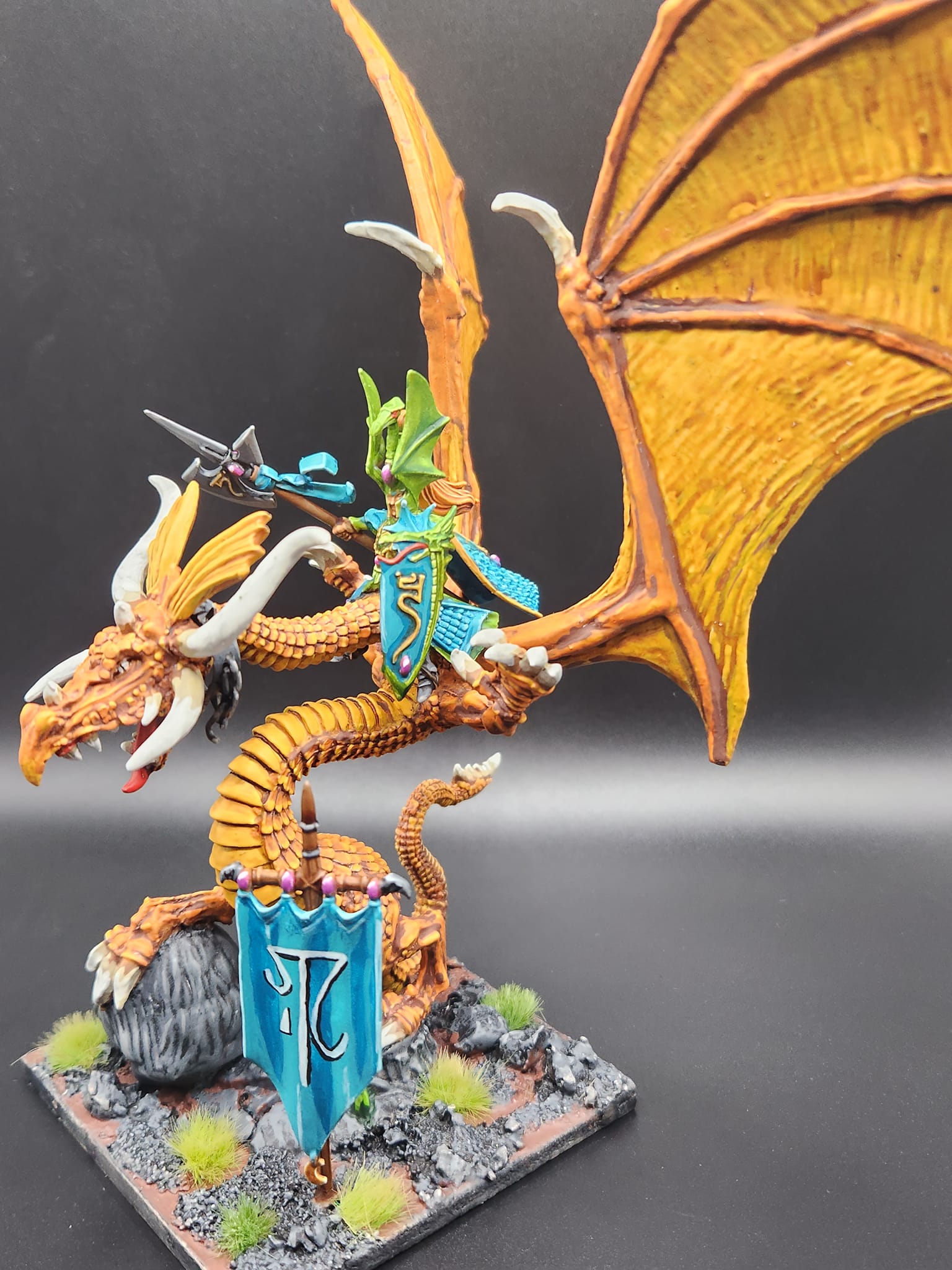 Imrik of Caledor Conversion and Dragon Riding in Warhammer Armies 