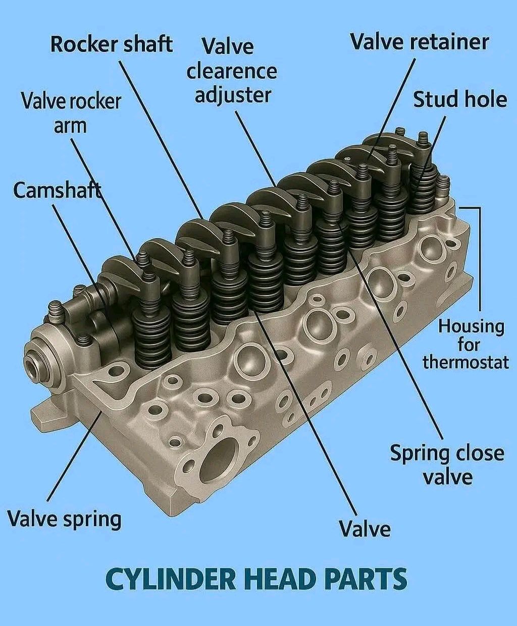 EngineersPost - Parts of Cylinder Head Follow us EngineersPost Website ...