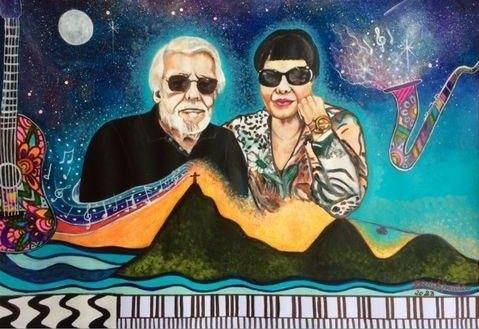 Bossa nova art inspired by 1960s Brazilian music