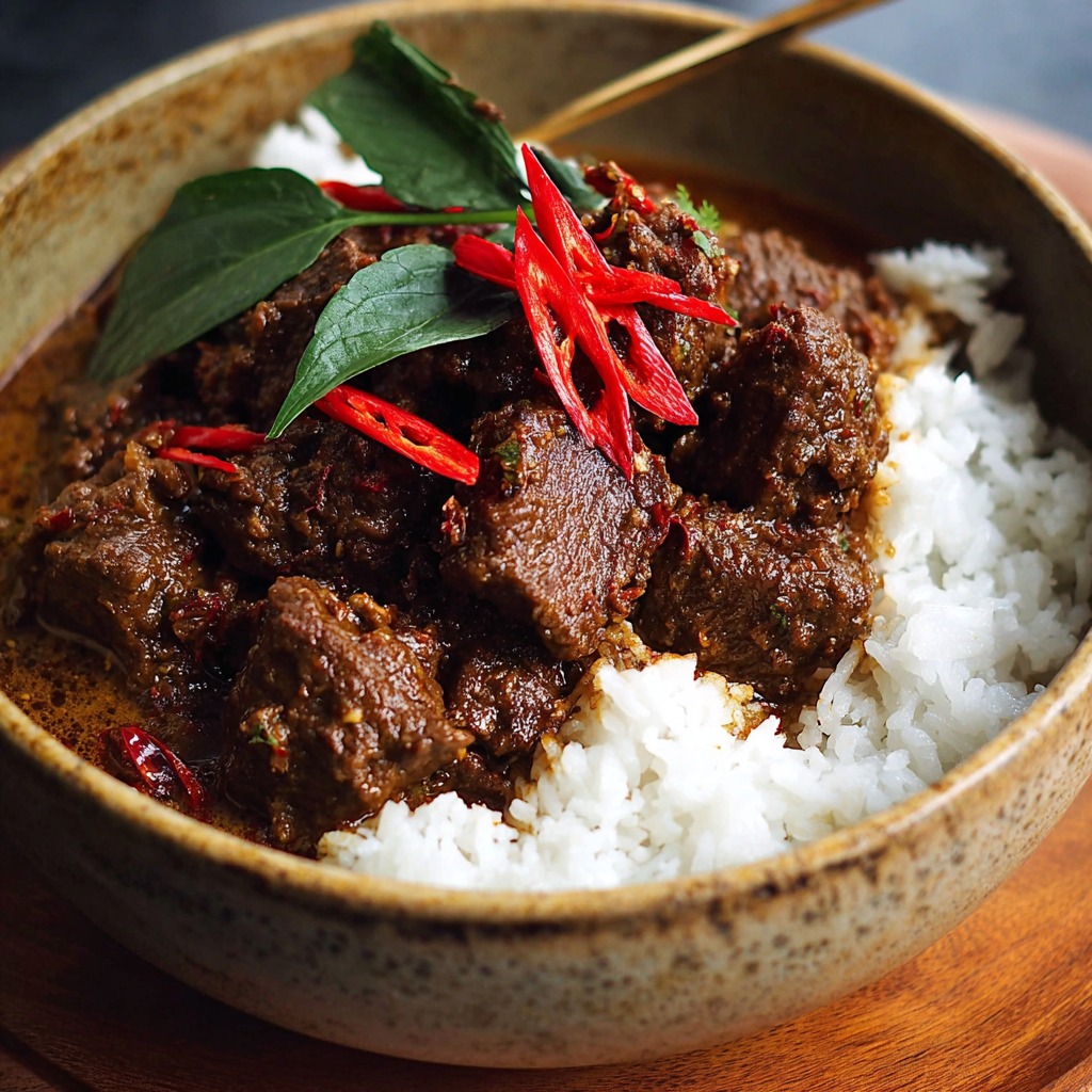 Dianee - Beef Rendang Ingredients: 2 lbs (900g) beef chuck, cut into 2 ...