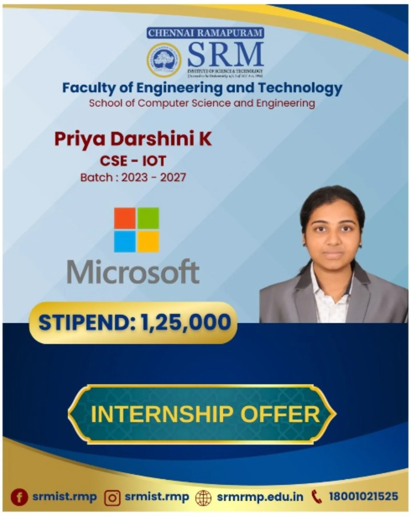 🌟... - SRM Institute of Science and Technology, Ramapuram | Facebook