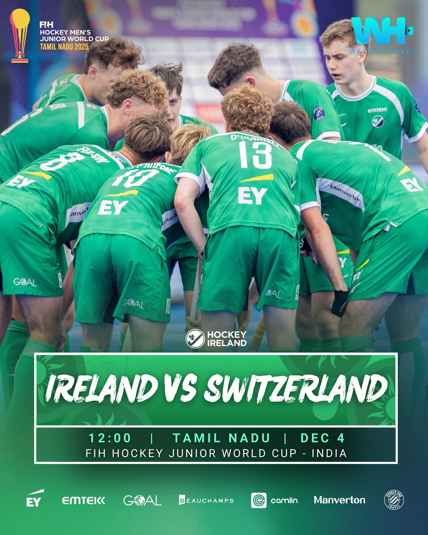 Hockey - UP NEXT, SWITZERLAND 😤 Our IRL Men begin their classification ...
