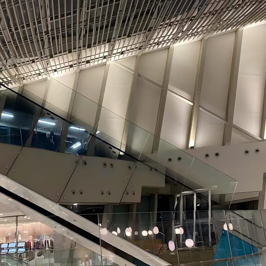 HITEC - Gradient Mirror for Escalators — design + safety in one panel ...