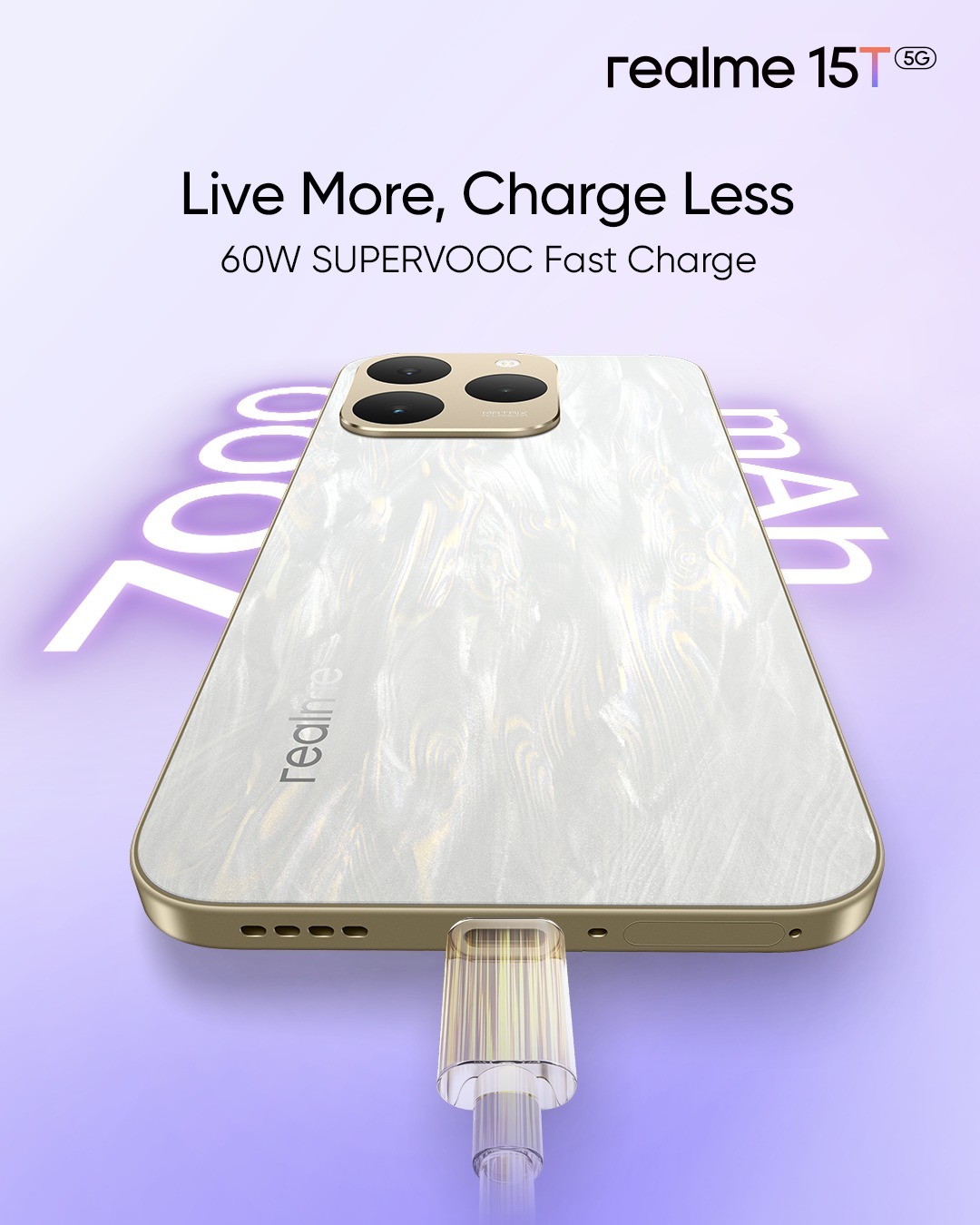 realme - Live more. Charge less. ⚡ With 60W SUPERVOOC Fast... | Facebook