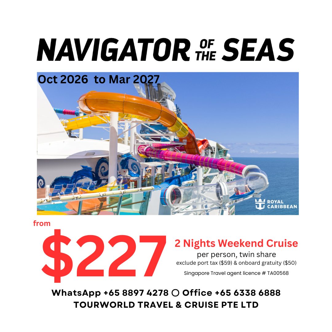 🚢 For the First Time... - Tourworld Travel & Cruise Pte Ltd | Facebook